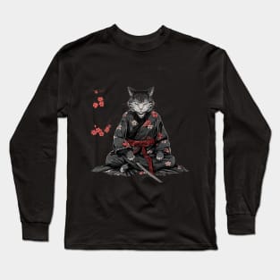 Cat Ninja Legend Silent Assassin Long Sleeve T-Shirt